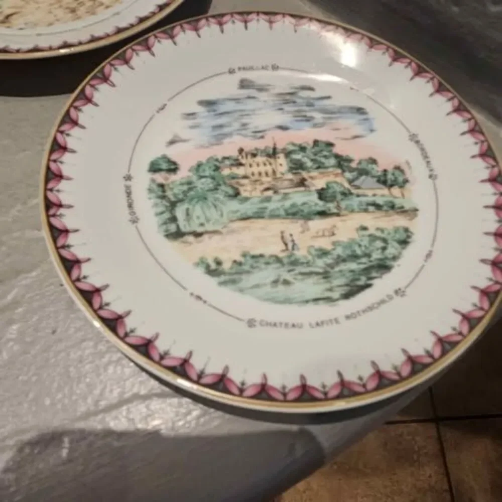 Limoges Set of 5 Phillip Deshoulieres Canape Plates 5 3/4